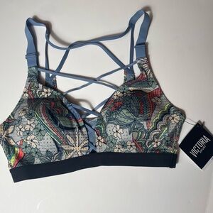 NWT Victoria's Secret Floral Strappy Sports Bra 34B